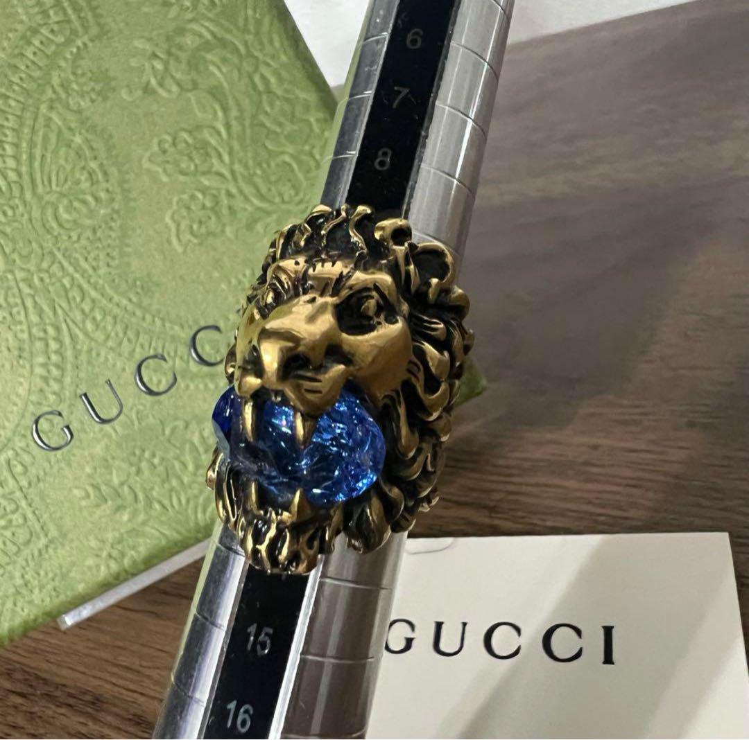 GUCCI(グッチ) ライオンリング シルバー サイズ XXS(約7号