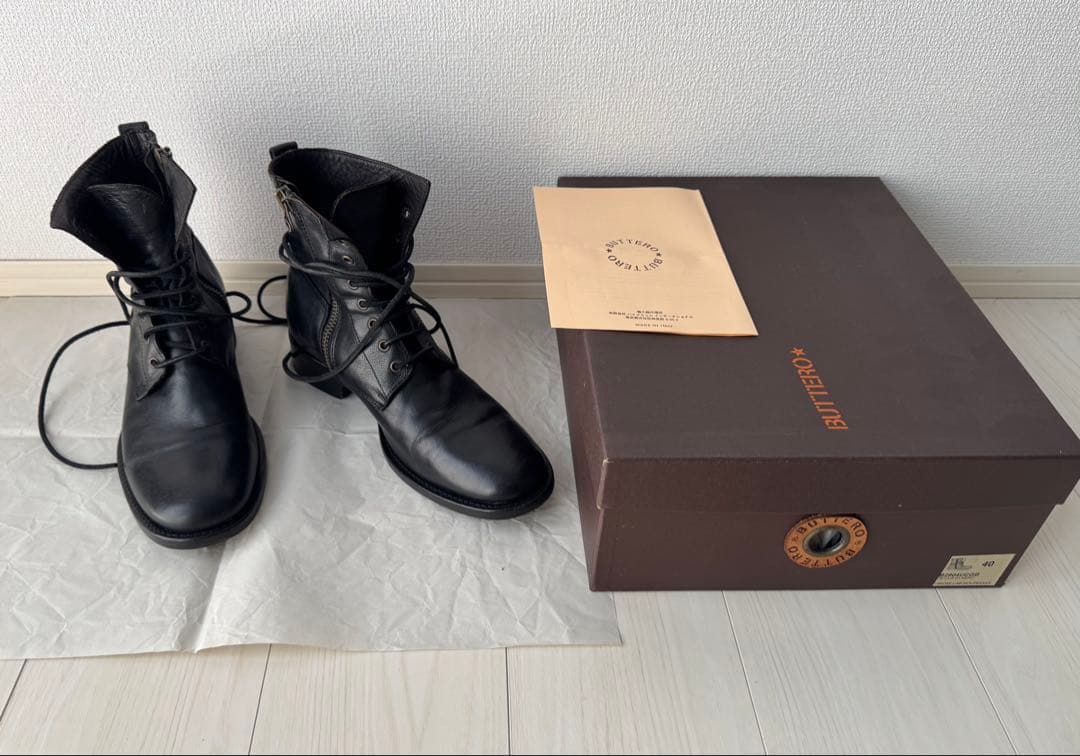 【中古美品】BUTTEROブーツ(サイズ40/26cm)ブッテロ