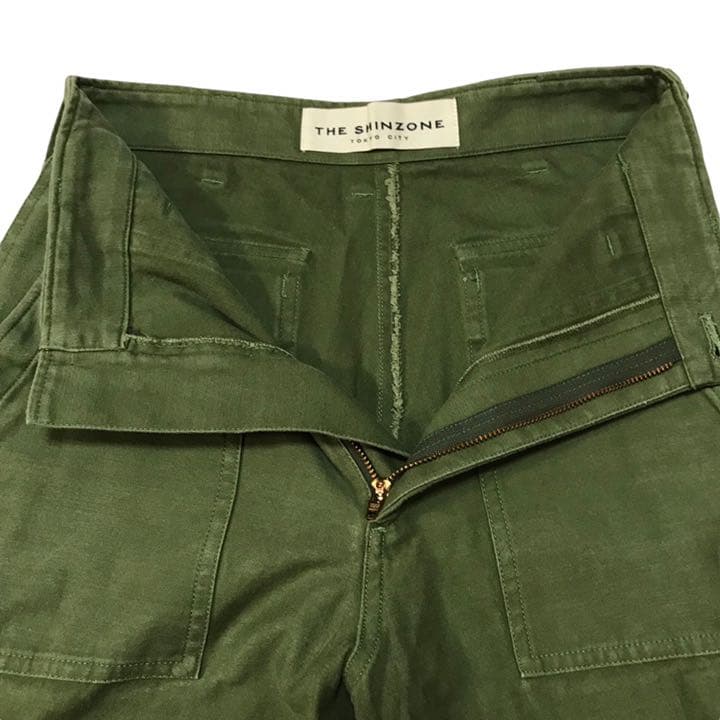 美品 Shinzone シンゾーン ベイカーパンツ カーキ 32 | contifarma.pe