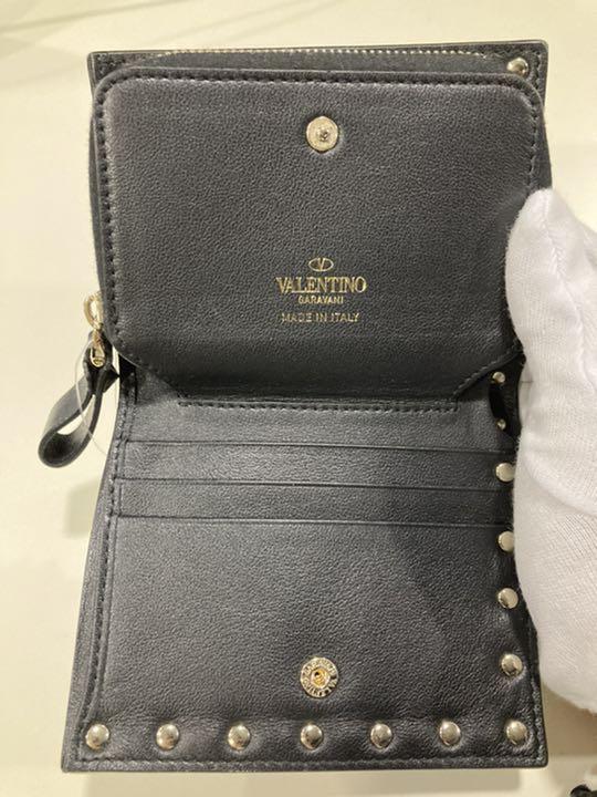 全国無料2022 VALENTINO ブラック ロックスダッズWホック財布 KRUoT-m96369018052 ヴァレンティノ 超激安通販