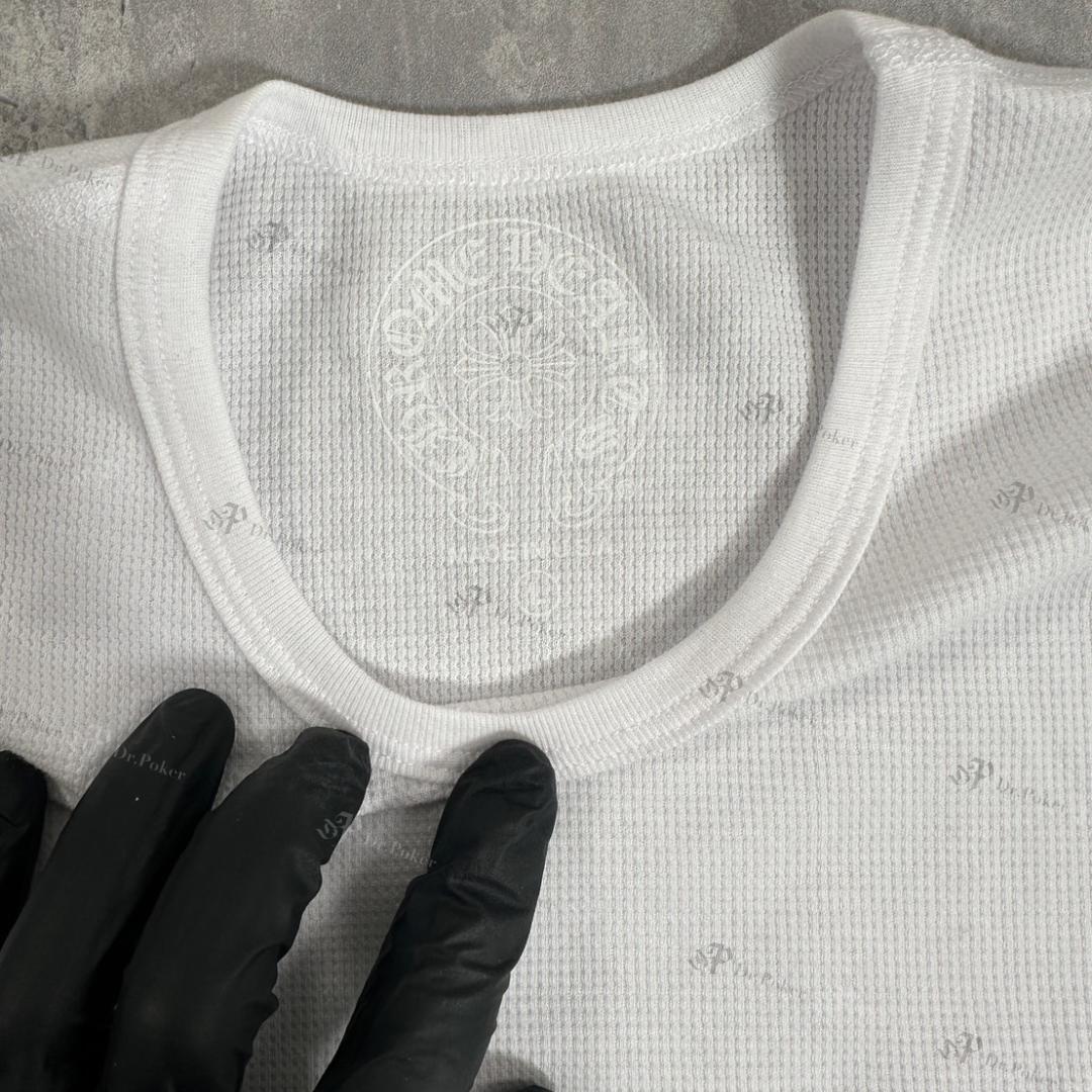 新品】Chrome Hearts スクロール ロゴ サーマル ロンT L