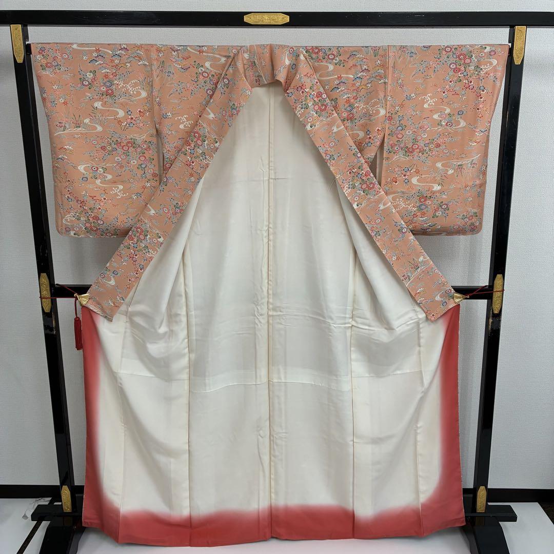 型染め 縮緬 小紋 正絹 華やか 着物 U-6146 - メルカリ