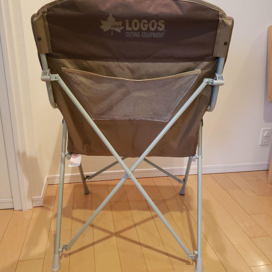 【美品】LOGOS グレートダディチェア(ブラウン) 袋付き