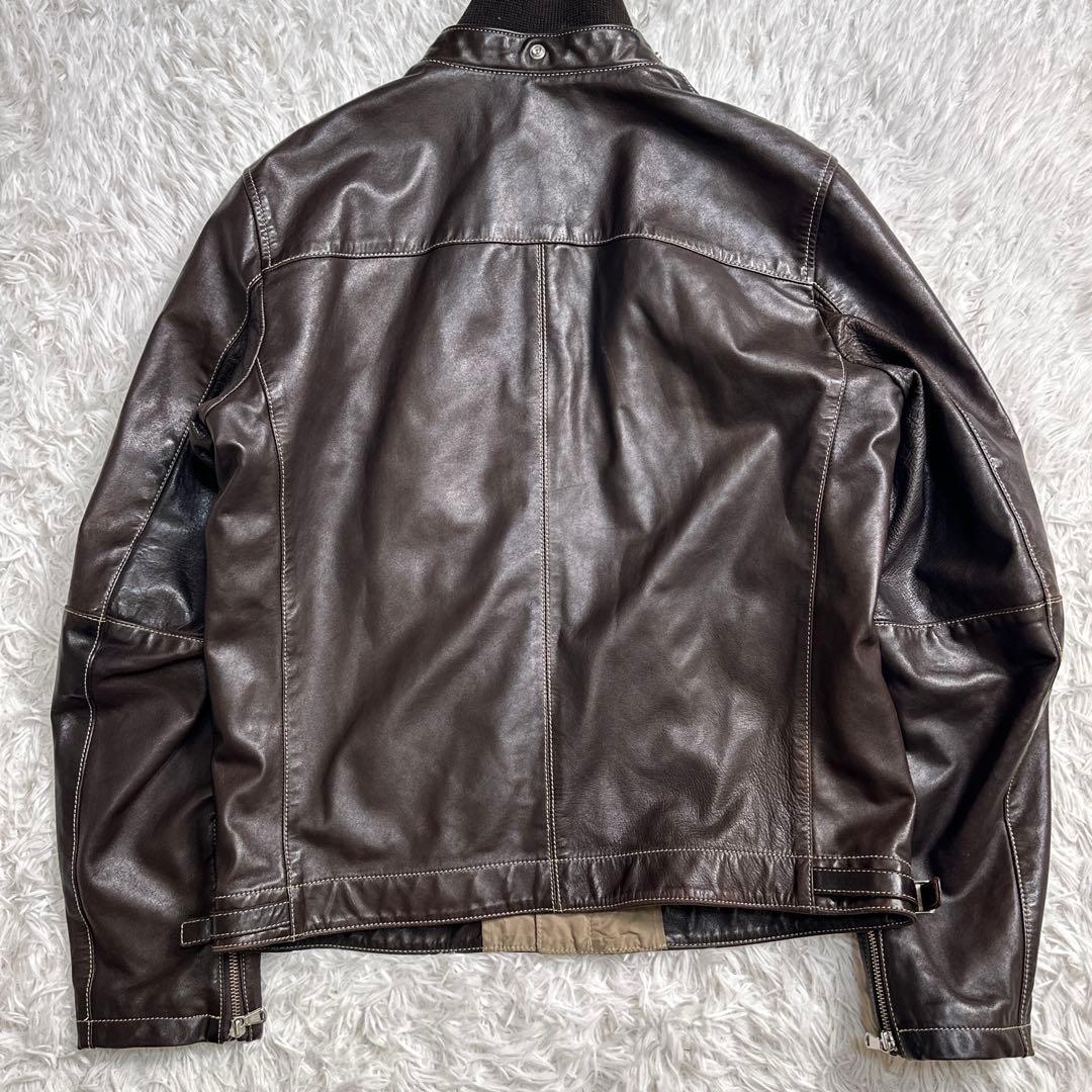 archive c.p company horse leather jacket