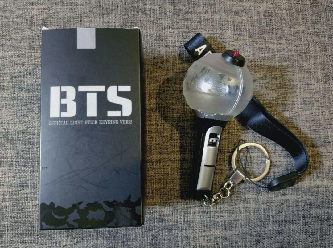 BTS アミボム ライトスティック キーリング VER.2 中古 - メルカリ