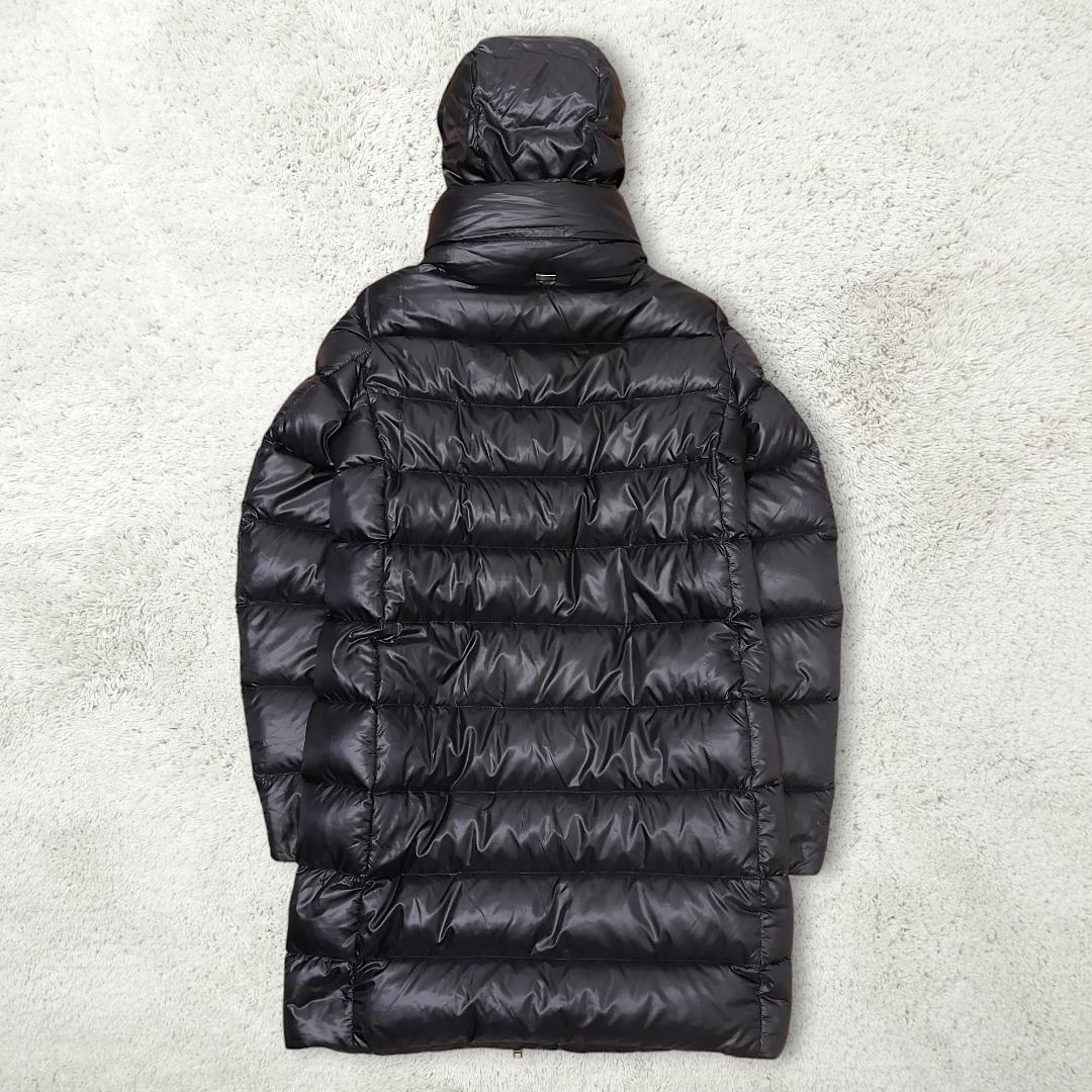 HERNO ヘルノ ダウンコート サイズ40 ハイネック ブラック ゴールド金具