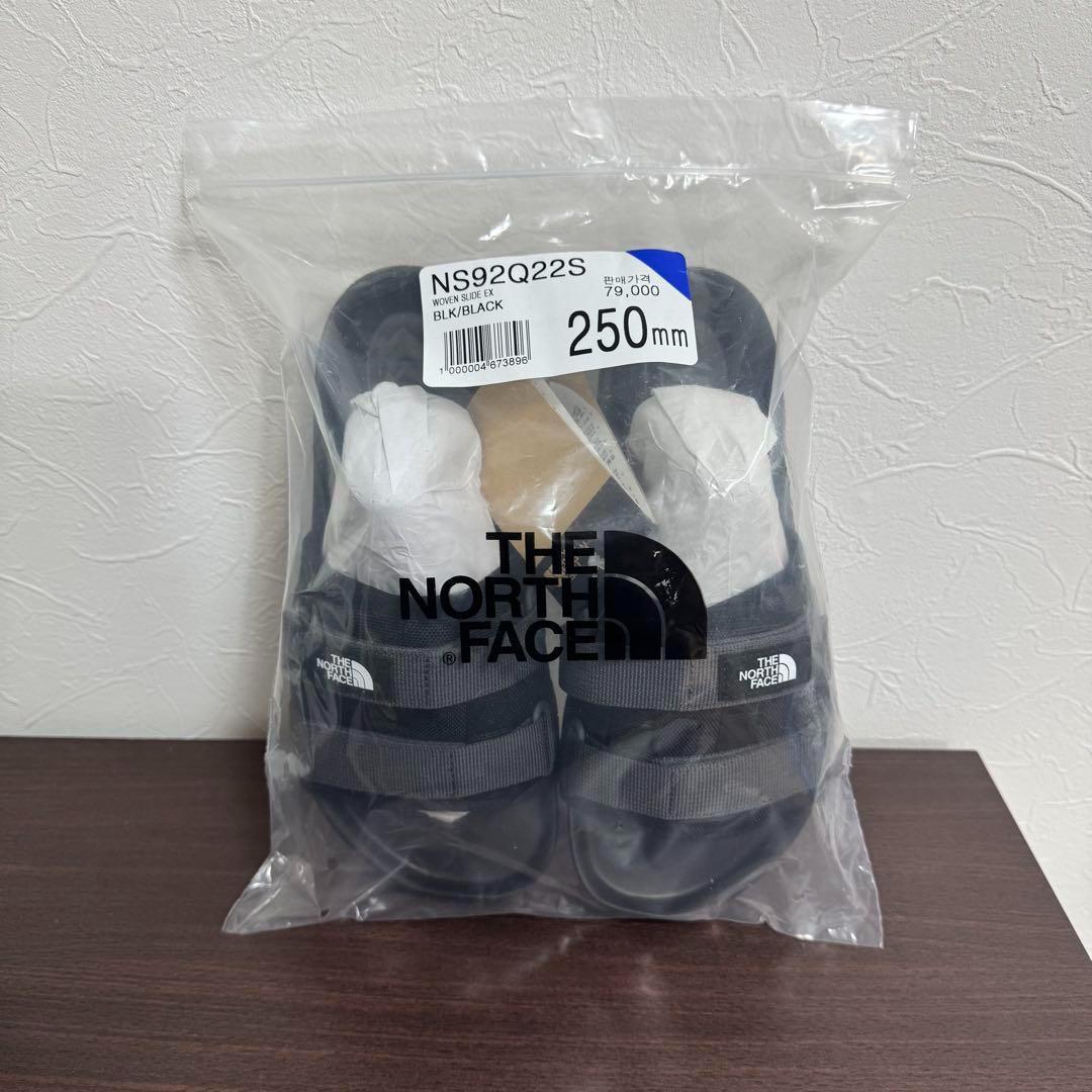 【新品】ノースフェイス サンダル WOVEN SLIDE EX ブラック 25