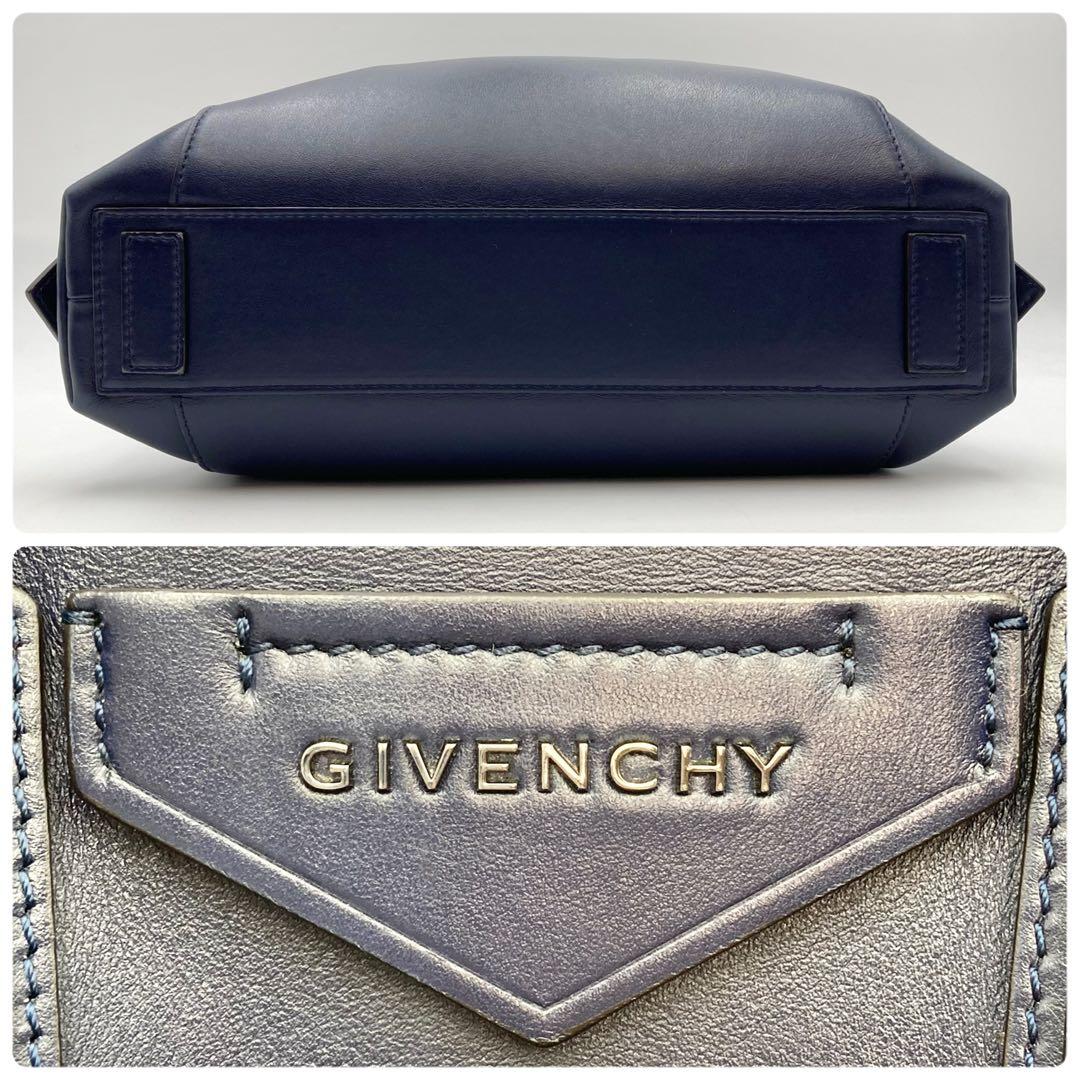 現行！定価約20万✨GIVENCHY アンティゴナソフト バッグ 紺色