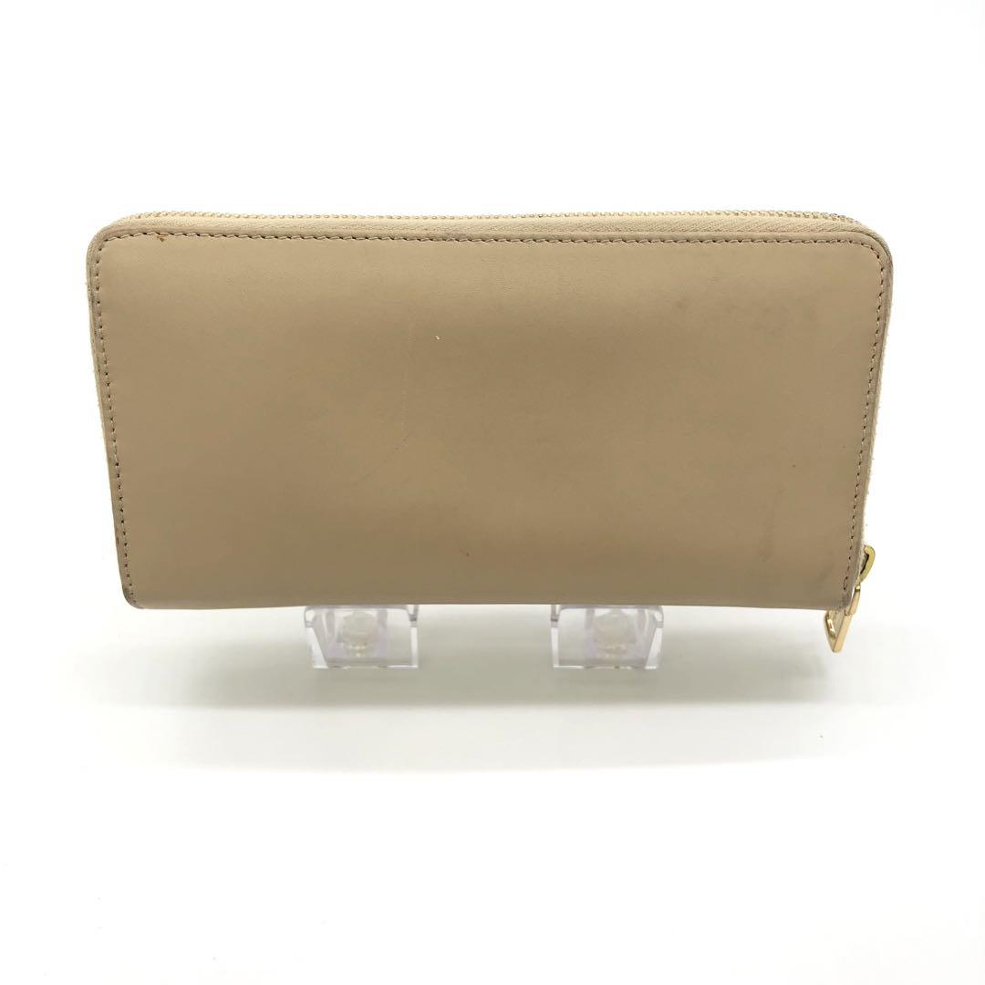 SG3297B YSL サンローラン 長財布 ラウンドファスナー ベージュ