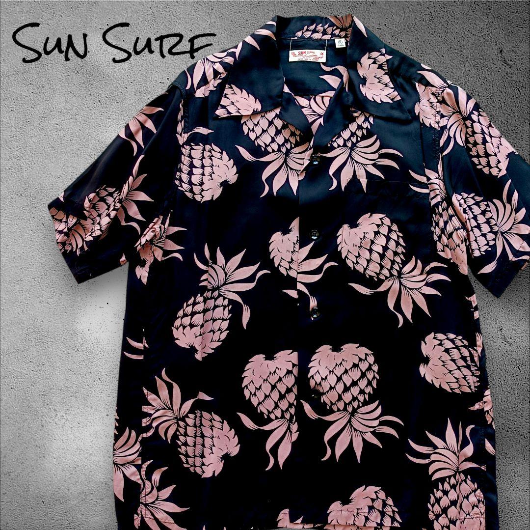 美品　サンサーフ　SUN SURF アロハシャツ　ブラックピンク