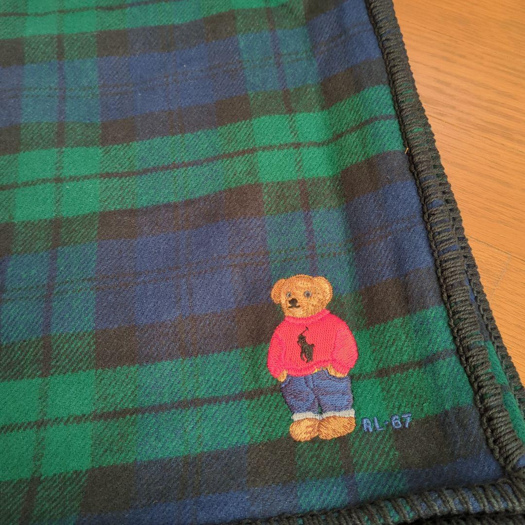 ラルフローレン　ブランケット　ポロベア　刺繍　&　ブルーノ時計