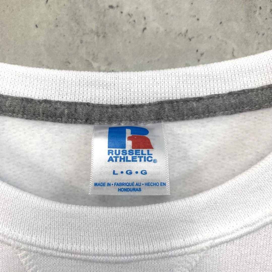 美品 Russell Athletic CHUO カレッジロゴスウェット A L