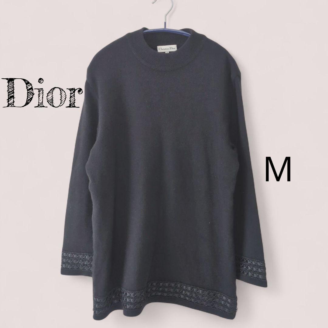 Christian Dior ディオール ウール シルク ニットプルオーバー МM Christian Dior