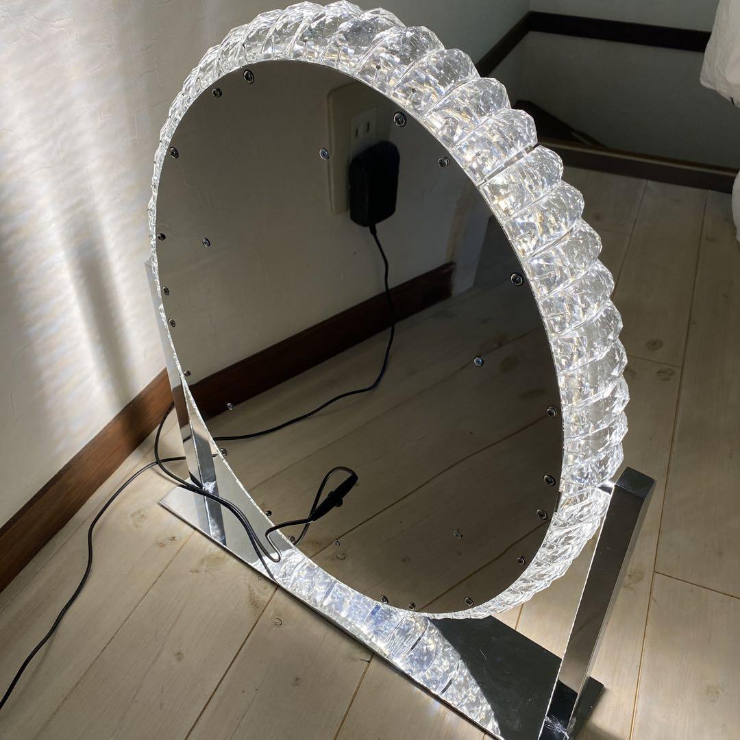 女優ミラー　クリスタル　LED