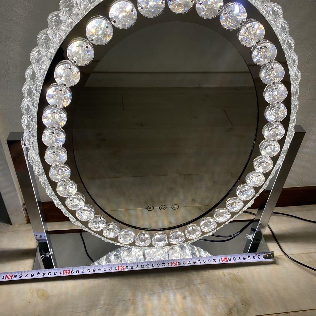 女優ミラー　クリスタル　LED