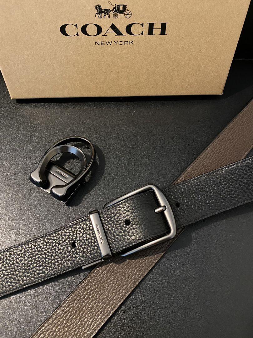 SALE♪コーチ　新品　リバーシブル　シンプル　ビジネス　社会人ベルト