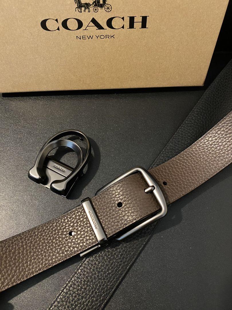SALE♪コーチ　新品　リバーシブル　シンプル　ビジネス　社会人ベルト