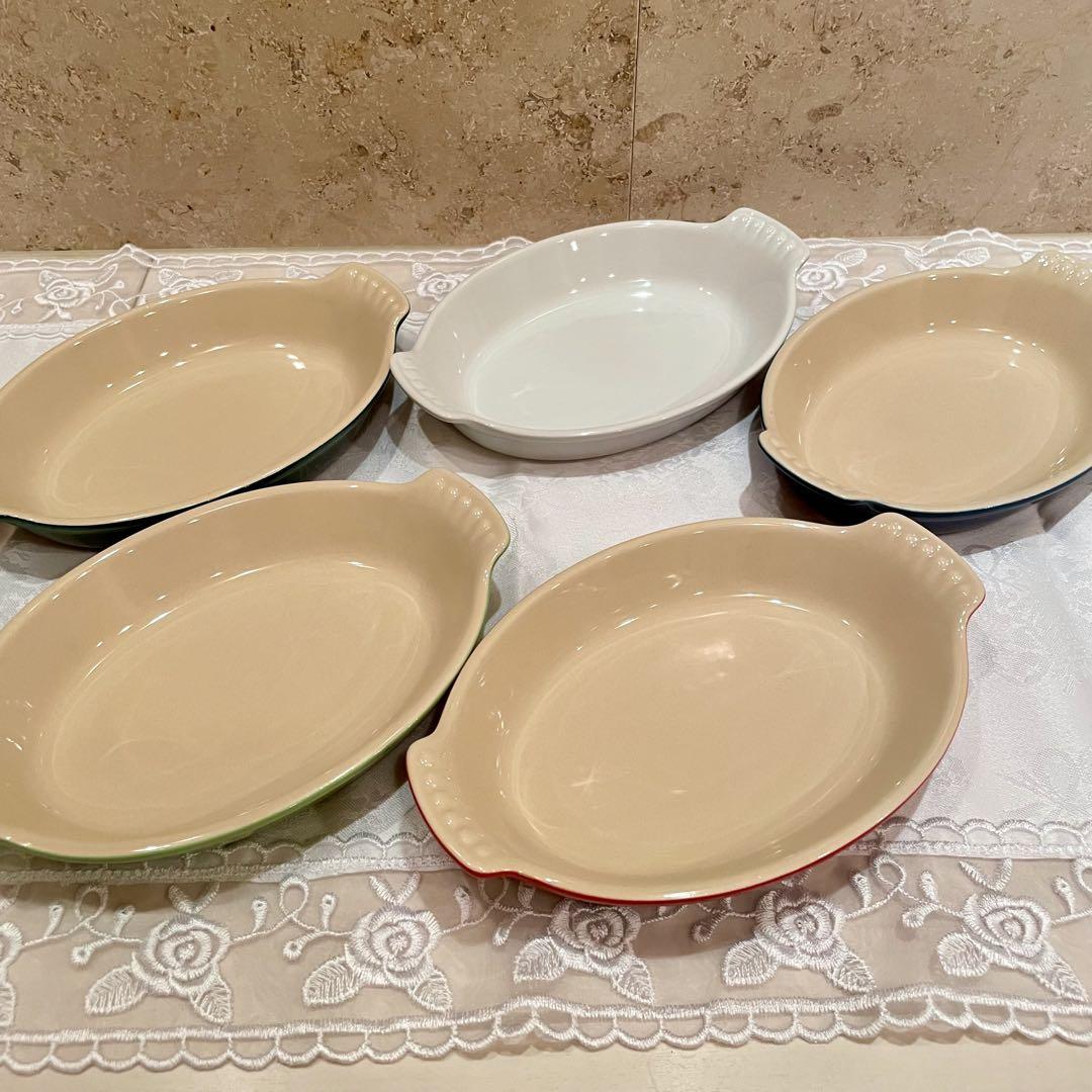 Le Creuset ルクルーゼ グラタン皿 オーバル 5色セット