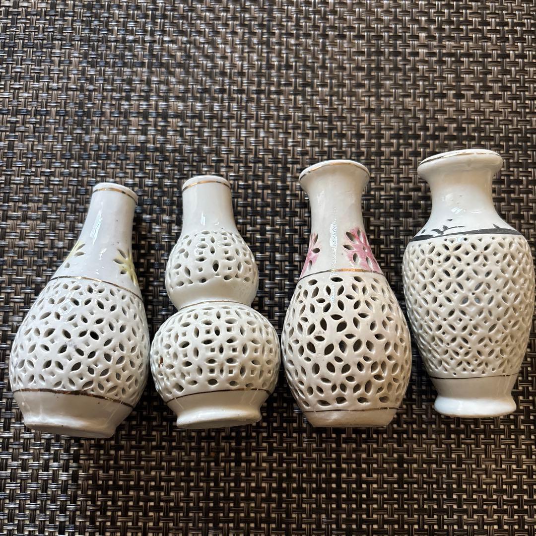 陶器製 透かし彫り 飾り4点セット - メルカリ