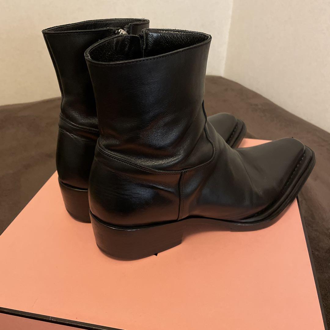 【Acne Studios】国内発送★レザーヒール Acne Studios - レースアップレザーシューズ - ブラック