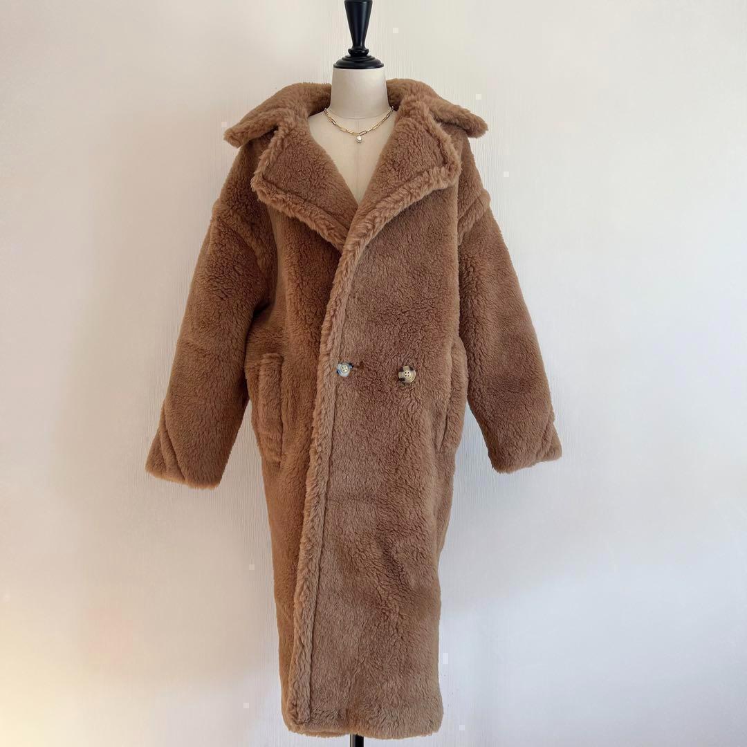 極美品✨　マッキントッシュ　テディベア　オーバーサイズ　ロング　コート　キャメル 美品✨ マッキントッシュ テディベア オーバーサイズ ロング