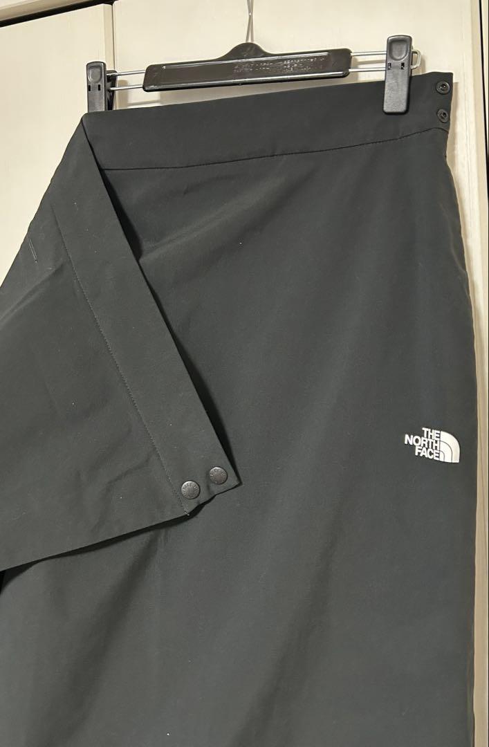 【美品】 ブラック 黒 THE NORTH FACE HYKE ラップスカート