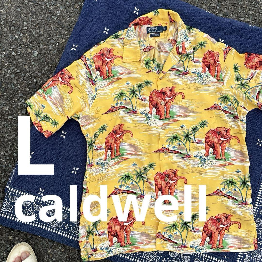 【caldwell】コールドウェル　ラルフローレン半袖シャツ　L エレファント
