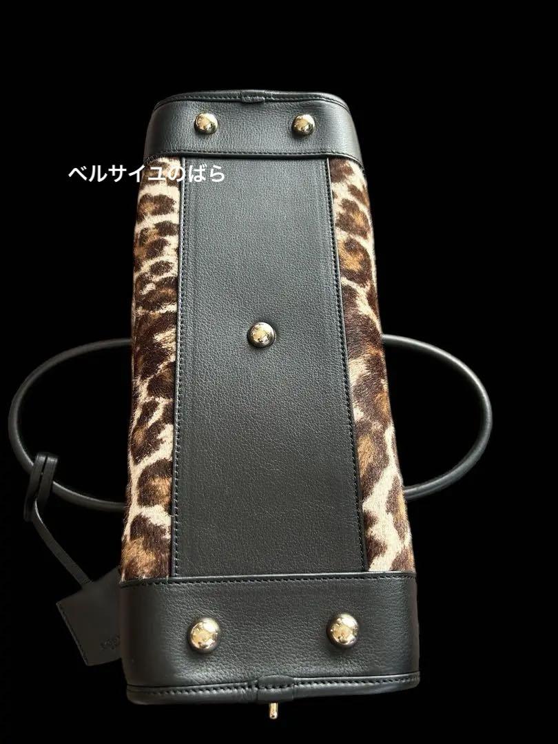 ロエベ【LOEWE】アマソナ35ハラコ レオパード正規品