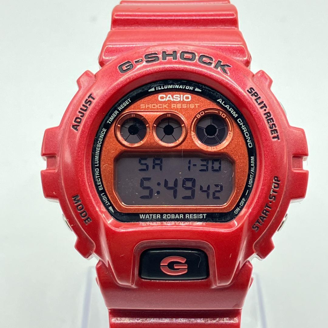 CASIO G-SHOCK DW-6900MF メンズ 腕時計 レッド デジタル