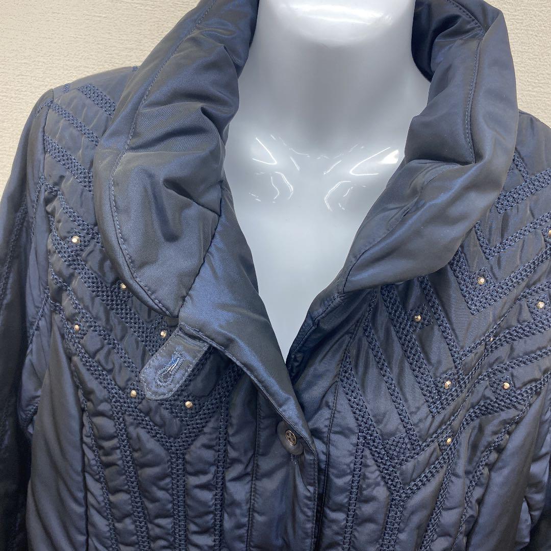 超歓迎定番 レディースジャケットブルゾン 大きいサイズ LL A31lM-m96406573882 撥水加工 ネイビー 得価再入荷