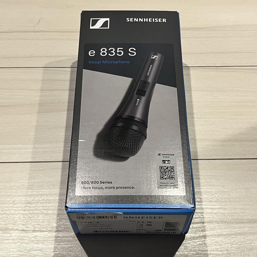 SENNHEISER E835S　ダイナミックマイク　ほぼ未使用の美品 動作確認のみほぼ未使用】SENNHEISER E835S ダイナミックマイク