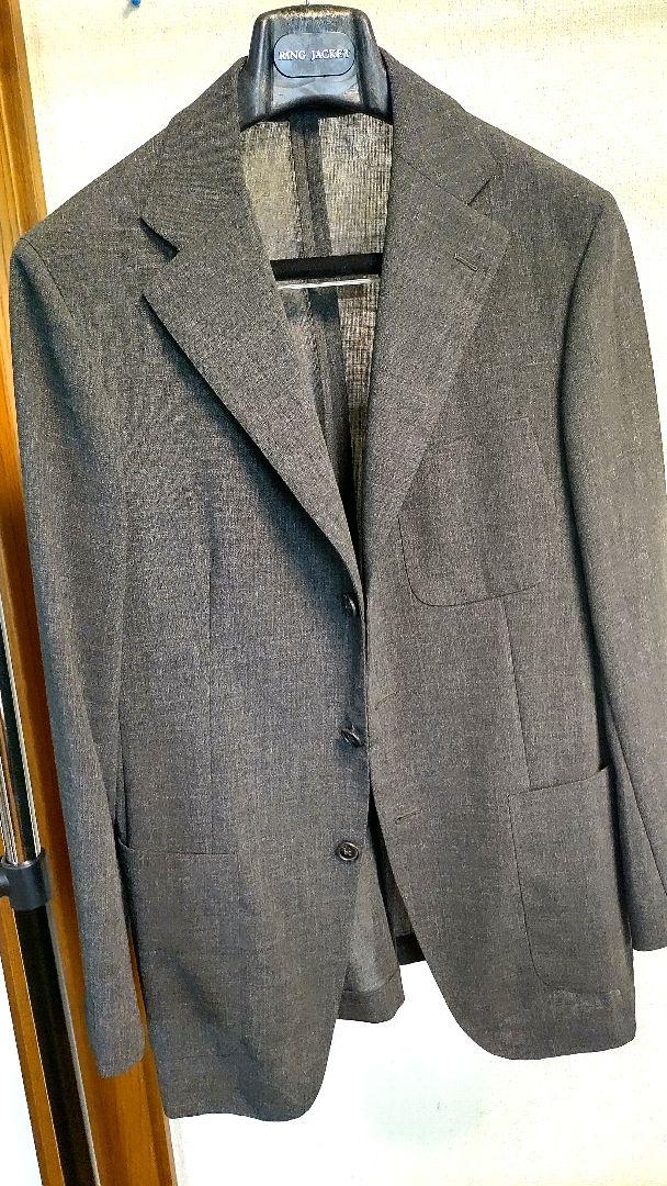 Belvest　サマージャケット　チャコールグレー　リングヂャケット