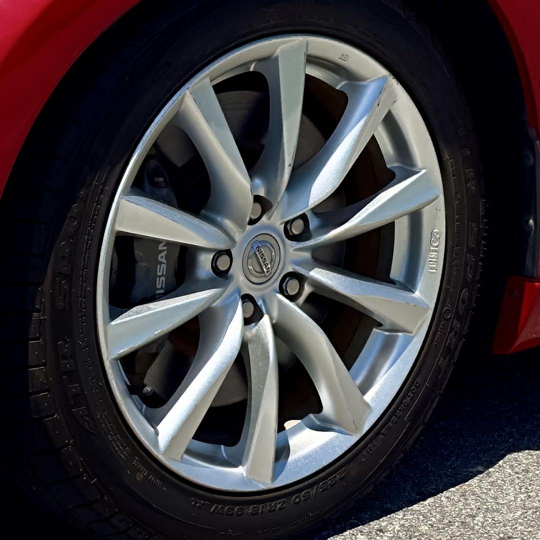 エンケイ製 V36クーペ純正？18インチ ホイール4本 114.3 5H