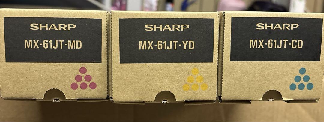 SHARP インクカートリッジ 3色セットプリンター・複合機