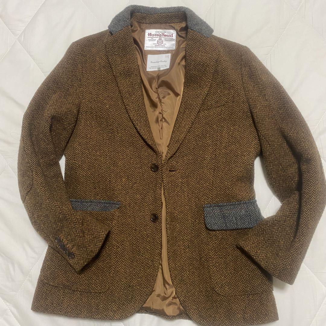ハリスツイード Harris Tweed テーラードジャケット ツイード