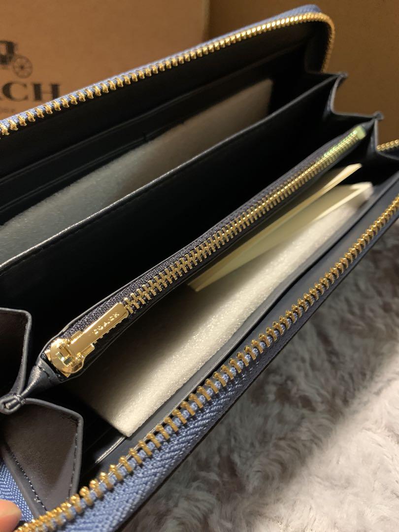 ☆新品未使用☆COACH 長財布 さくらんぼ チェリー デニム シグネチャー