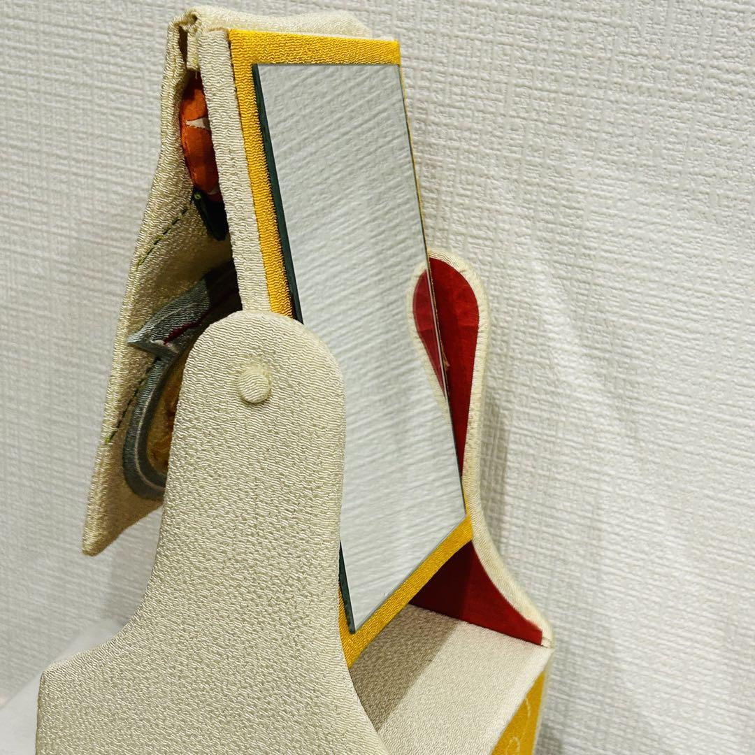 ちりめん日本お土産　鏡　収納付き　ドレッサー