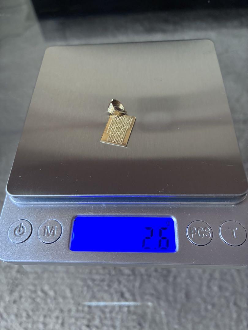 k18 ネックレス　トップ　般若心経　約2.6g