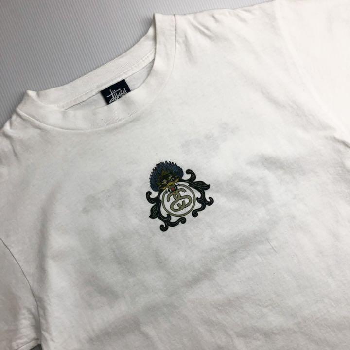 90s STUSSYステューシー 龍 プリント 半袖Tシャツ 90年代 ドラゴン