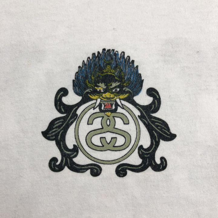 90s STUSSYステューシー 龍 プリント 半袖Tシャツ 90年代 ドラゴン