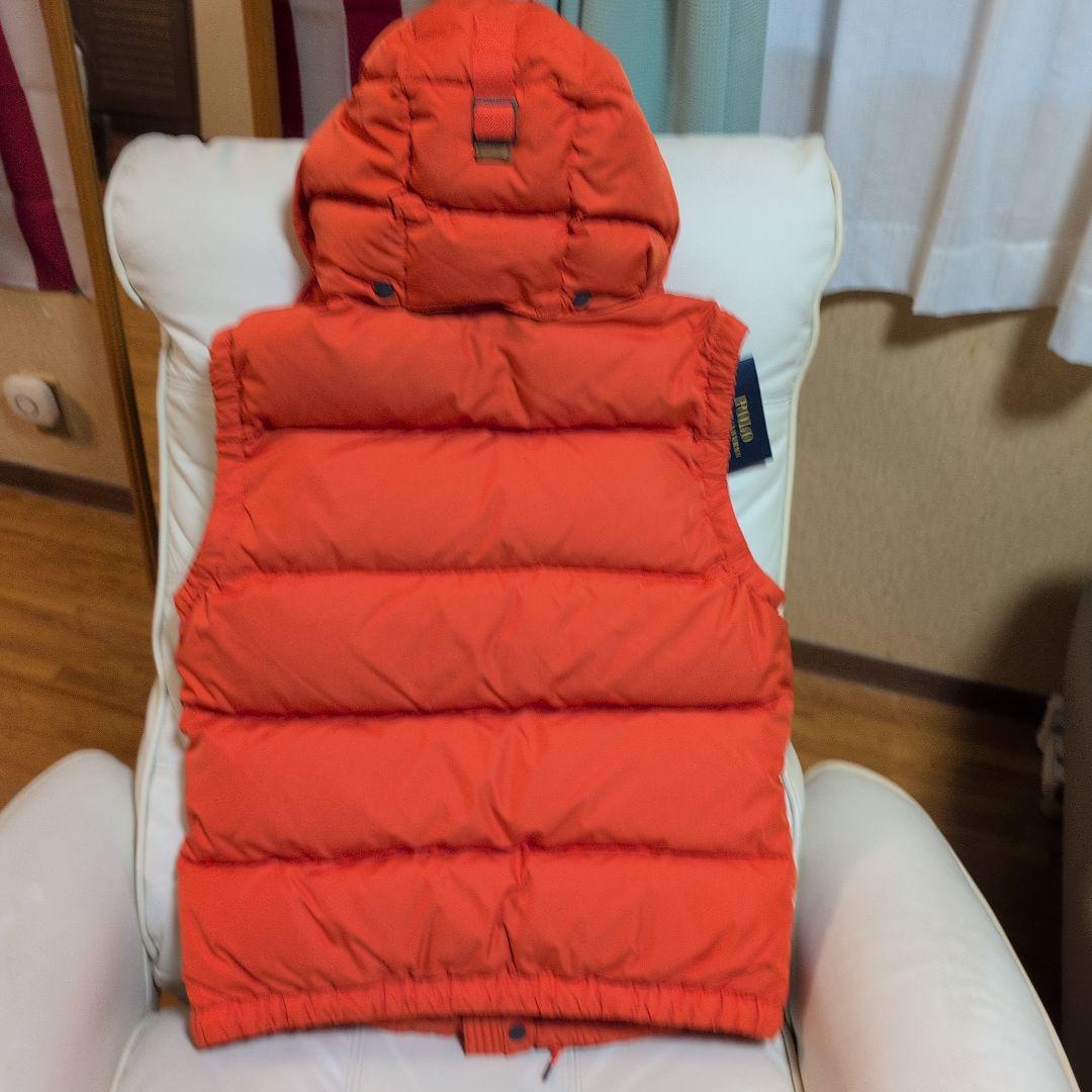 美品Polo Ralph Lauren 2Way ダウンベスト XS オレンジ 美品Polo Ralph Lauren 2Way ダウンベスト XS オレンジ