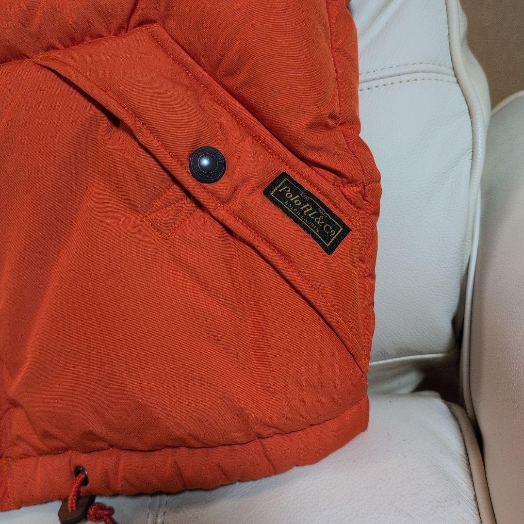 美品Polo Ralph Lauren 2Way ダウンベスト XS オレンジ 美品Polo Ralph Lauren 2Way ダウンベスト XS オレンジ