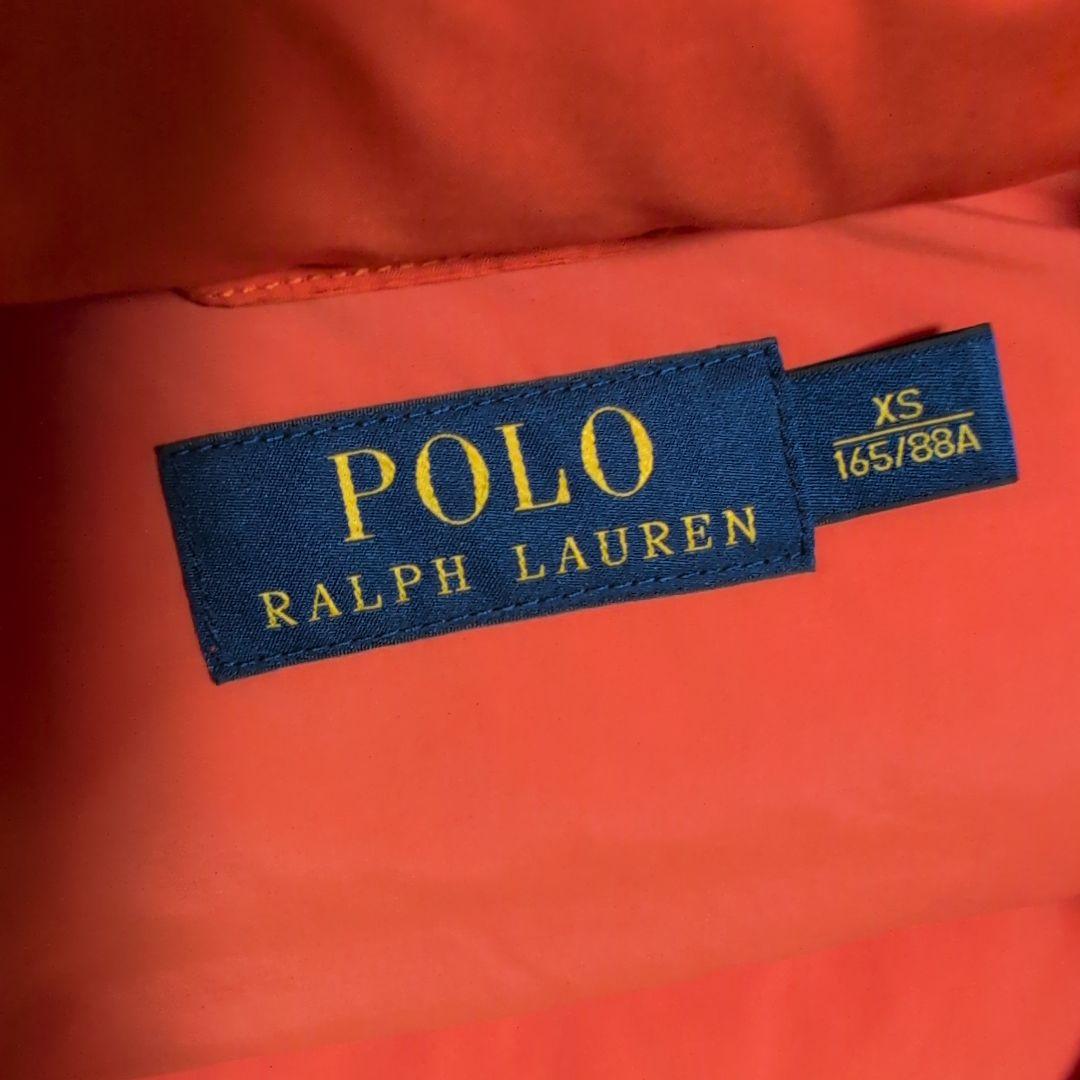 美品Polo Ralph Lauren 2Way ダウンベスト XS オレンジ 美品Polo Ralph Lauren 2Way ダウンベスト XS オレンジ