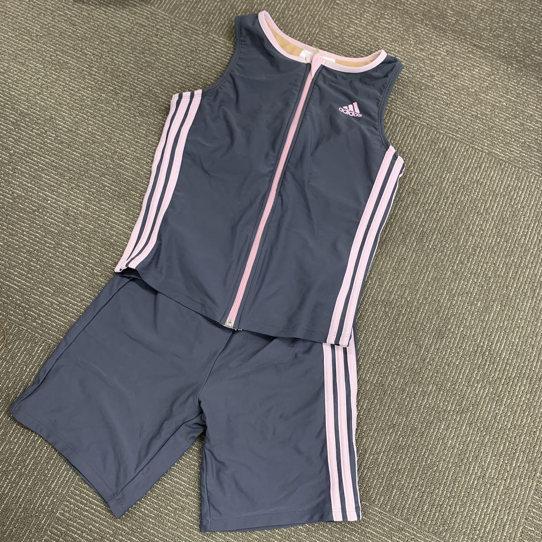 adidasセパレート水着 グレー Mサイズ - メルカリ