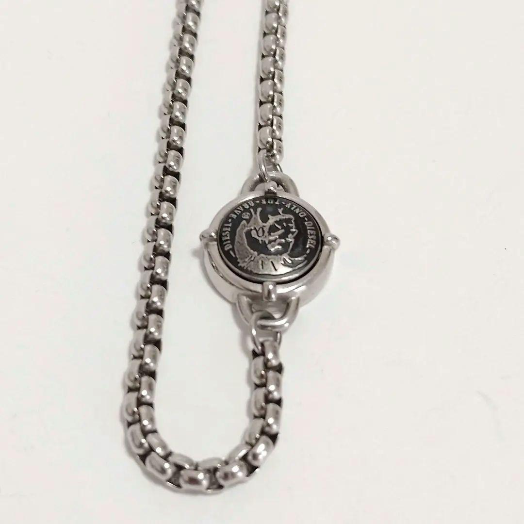 【美品✨️】DIESEL/ディーゼル カラビナ＆ブレイブマン シルバーネックレス