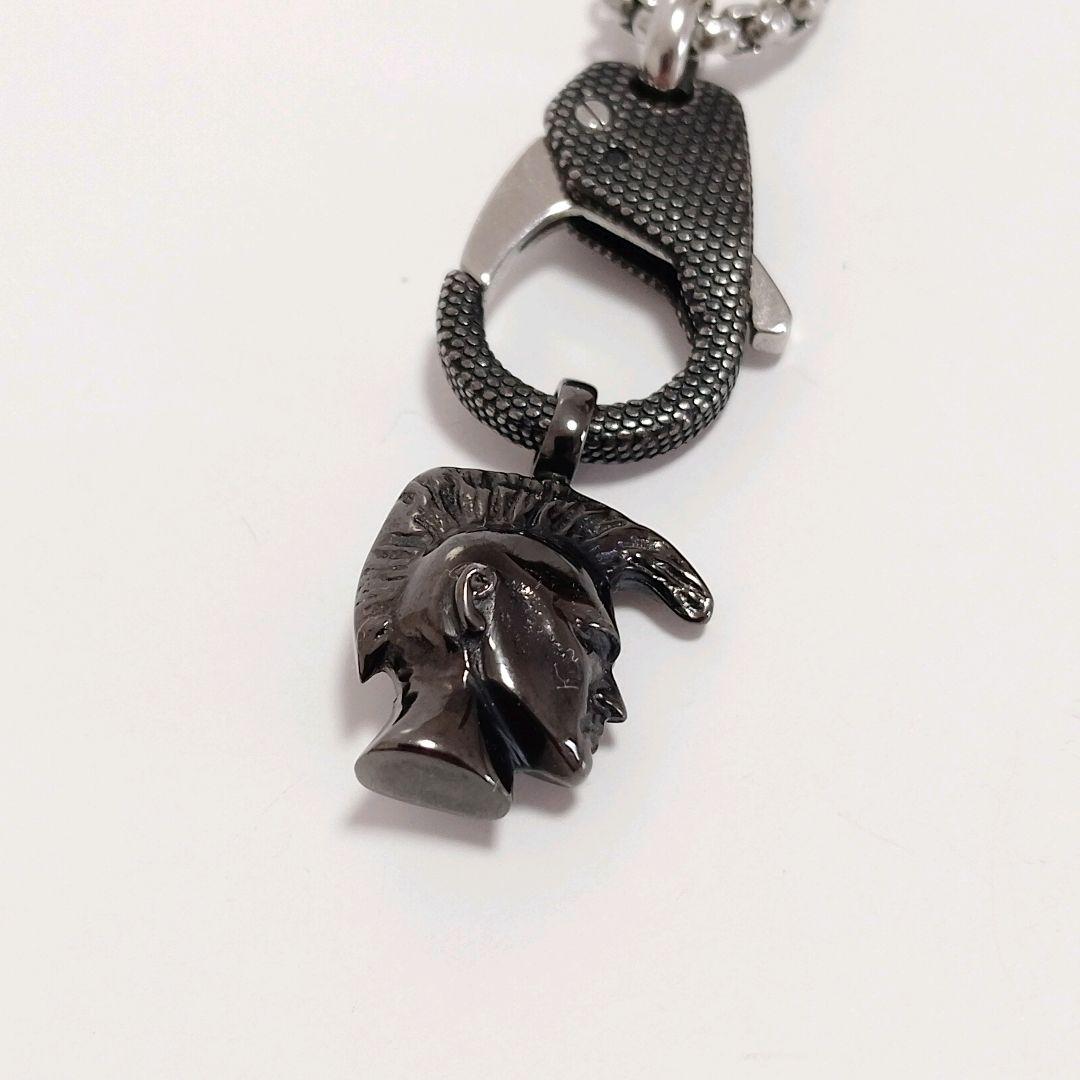 【美品✨️】DIESEL/ディーゼル カラビナ＆ブレイブマン シルバーネックレス