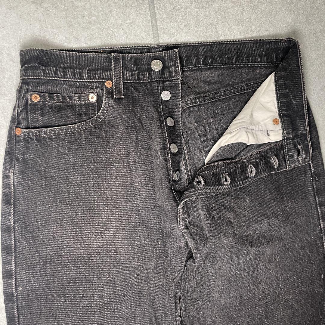 Levi's 501　ブラックデニム　90s　USA製　色残り抜群　W31