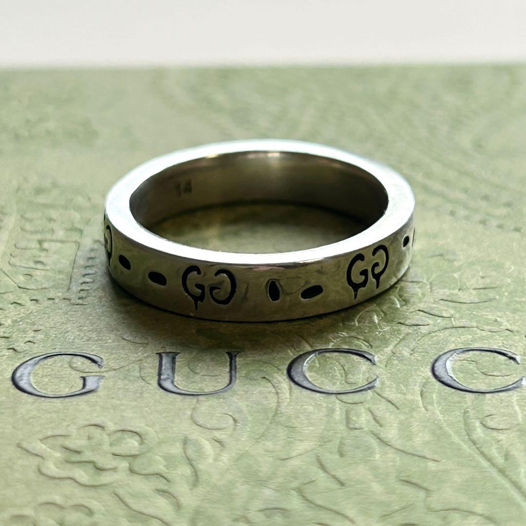 ***様 美品✨グッチ GUCCI　指輪　リング　12号　ゴースト　GG オバケ