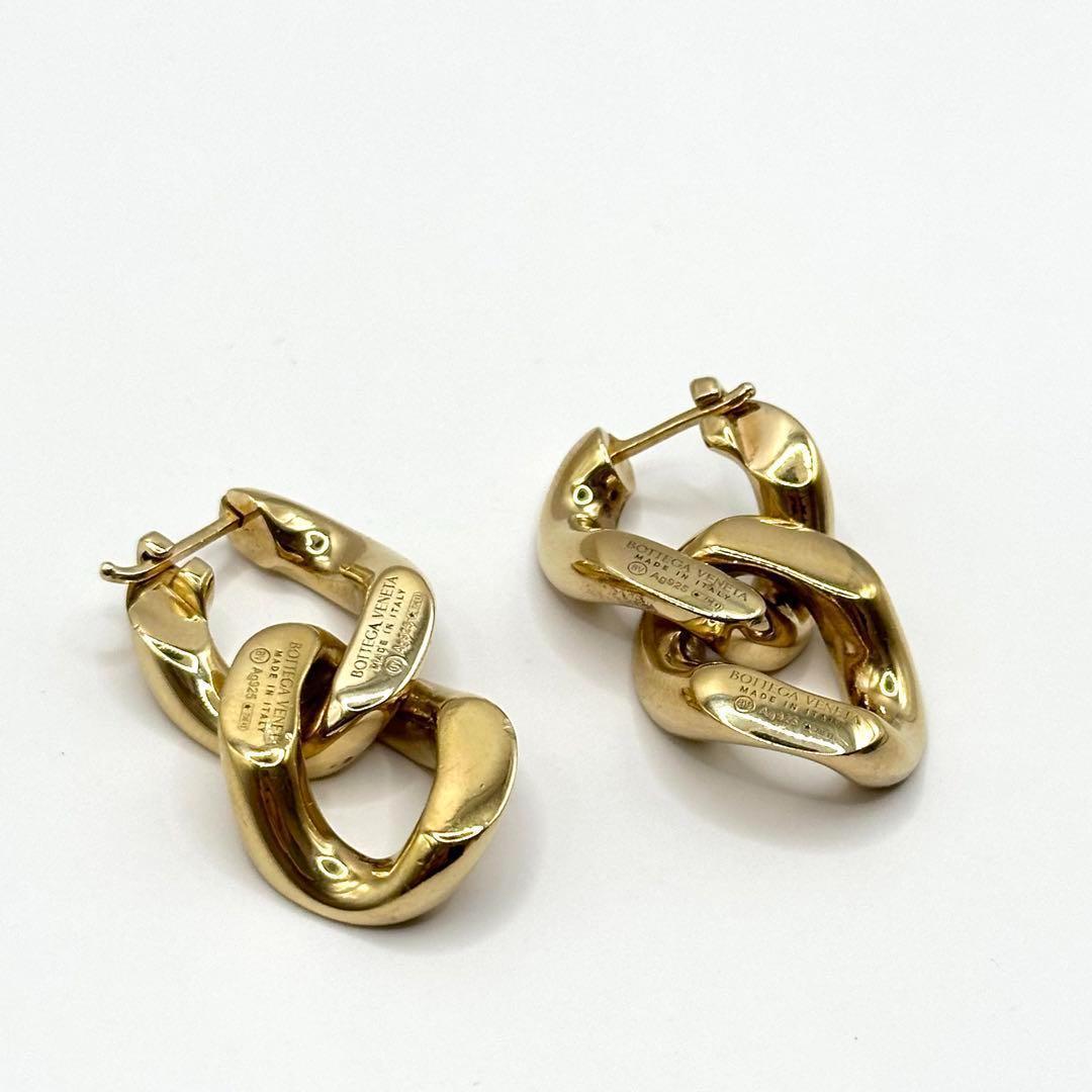 偉大な 新品未使用】BOTTEGA VENETA ピアス チェーン ゴールド アクセサリー