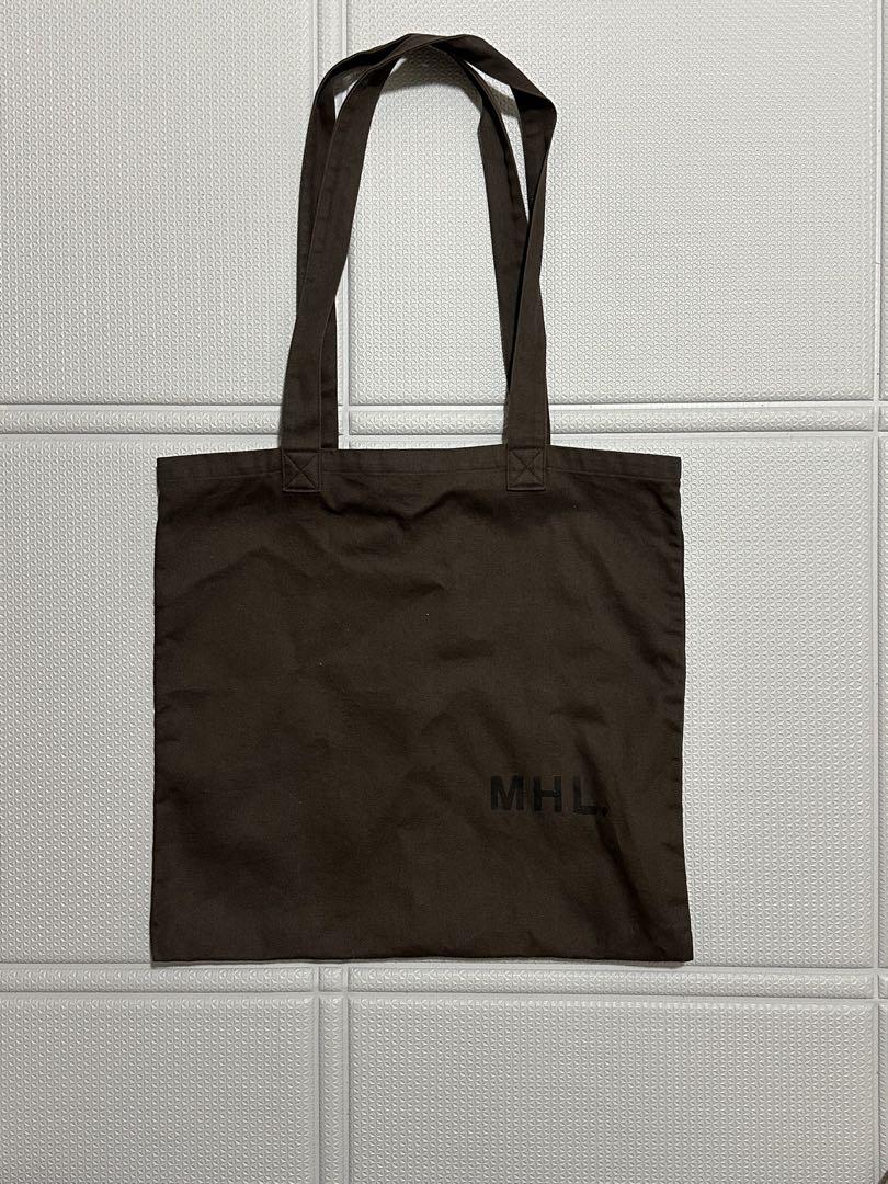 MHL. ダークブラウン トートバッグ